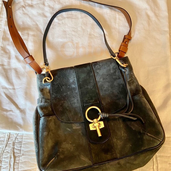 Chloe Suede Medium Lexa - Picture 3 of 16